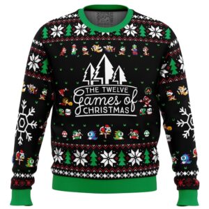 12 Games of Christmas Ugly Christmas Sweater