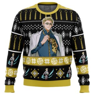 7:3 Sorcerer Nanami Kento Jujutsu Kaisen Ugly Christmas Sweater