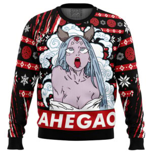 Ahegao Kaguya Shippuden Ugly Christmas Sweater