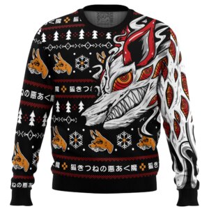 Aki’s Fox Devil Chainsaw Man Ugly Christmas Sweater