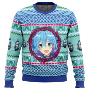 Aqua KonoSuba Ugly Christmas Sweater