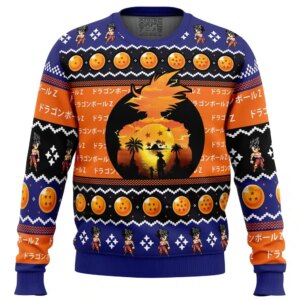 Beautiful Sunset Dragon Ball Z Ugly Christmas Sweater