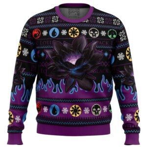 Black Lotus Magic the Gathering Ugly Christmas Sweater