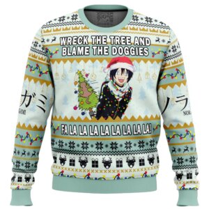 Blame The Doggies Norogami Ugly Christmas Sweater