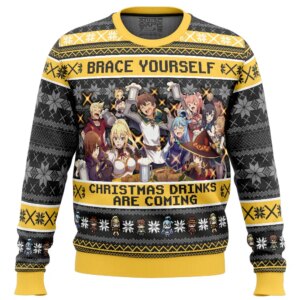 Brace Yourself Konosuba Ugly Christmas Sweater