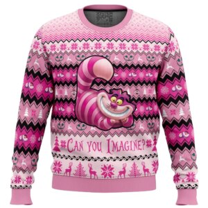 Cheshire Cat Alice in Wonderland Ugly Christmas Sweater