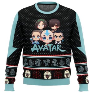 Chibi Avatar The Last Airbender Ugly Christmas Sweater