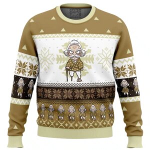 Chibi Christmas Jigoro Kuwajima Demon Slayer Ugly Christmas Sweater