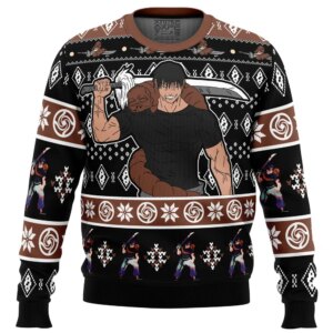 Chibi Toji Fushiguro Jujutsu Kaisen Ugly Christmas Sweater