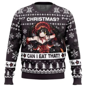 Christmas Can I Eat That Date A Live Ugly Christmas Sweater