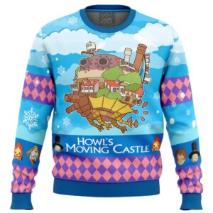 Christmas Castle Howl's Moving Castle Ugly Christmas Sweater