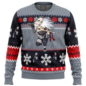 Christmas Chibi Anbu Kakashi Hatake Shippuden Christmas Sweater