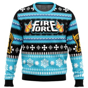 Christmas Flame Fire Force Ugly Christmas Sweater