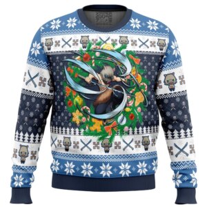 Christmas Hashibira Inosuke Demon Slayer Ugly Christmas Sweater