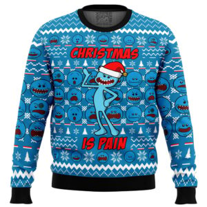 Christmas is Pain Mr. Meeseeks Ugly Christmas Sweater