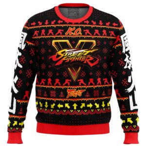 Christmas Ryu Street Fighter Ugly Christmas Sweater