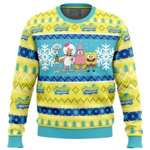 Christmas Spongebob Nickelodeon Ugly Christmas Sweater