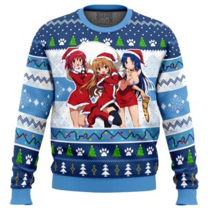 Christmas Taiga, Minori and Ami Toradora Ugly Christmas Sweater