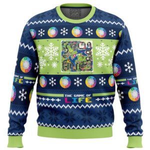 Christmas The Game of Life Board Games Ugly Christmas Sweater