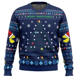 Christmas Tree Pac-Man Christmas Sweater