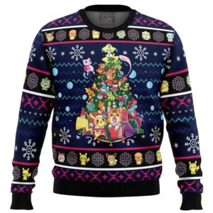 Christmas Tree Pokemon Ugly Christmas Sweater