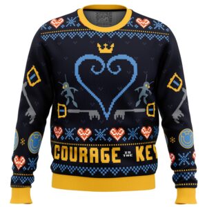 Courage is the Key Kingdom Hearts Ugly Christmas Sweater