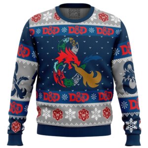 D-20 Dungeons & Dragons Ugly Christmas Sweater