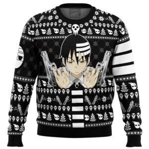 Death The Kid Soul Eater Ugly Christmas Sweater