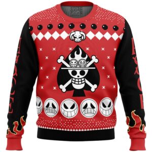 Fire Fist Ace Portgas D. Ace One Piece Ugly Christmas Sweater