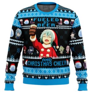 Fueled By Beer That Time I Got Reincarnated as a Slime Ugly Christmas Sweater