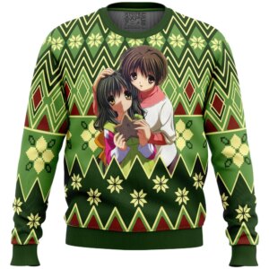 Fuuko and Kouko Christmas Clannad Ugly Christmas Sweater