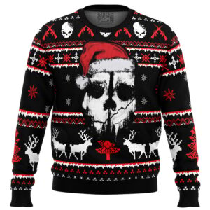 Ghost Call of Duty Ugly Christmas Sweater