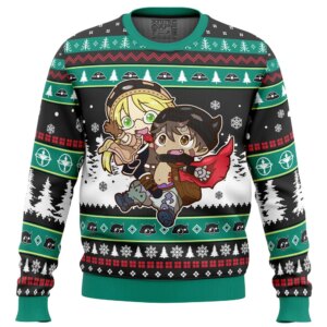 Riku And Reg Made in Abyss Ugly Christmas Sweater