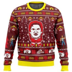 Russell for the Holidays Big Trouble in Little China Ugly Christmas Sweater