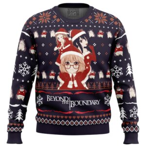 Santa Ai, Mirai, Mitsuki Beyond the Boundary Ugly Christmas Sweater