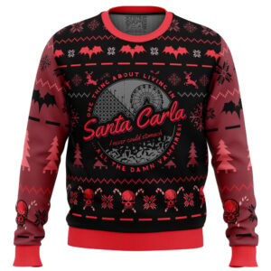 Santa Carla The Lost Boys Ugly Christmas Sweater