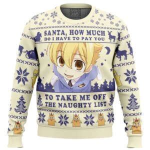 Santa, How Much Do I Have To Pay You Ouran High School Host Club Ugly Christmas Sweater