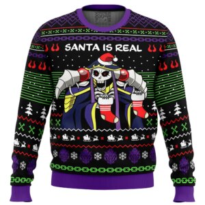 Santa Is Real Overlord Ugly Christmas Sweater