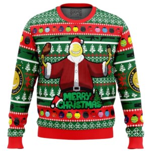 Santa Koro-Sensei Assassination Classroom Ugly Christmas Sweater