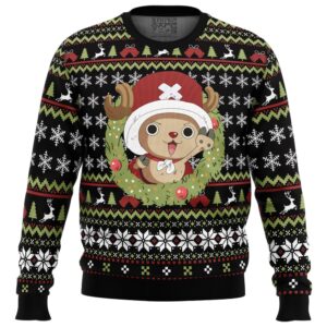 Santa Tony Tony Chopper One Piece Ugly Christmas Sweater