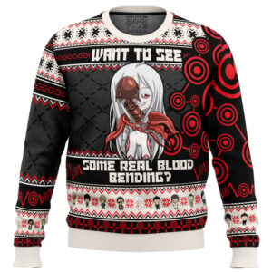 Shiro Blood Bending Deadman Wonderland Ugly Christmas Sweater