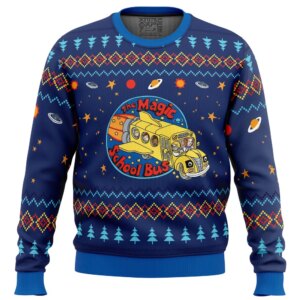 Space Adventures The Magic School Bus Ugly Christmas Sweater