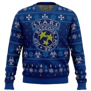 STARS Racoon City Police Resident Evil Ugly Christmas Sweater