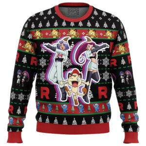 Team Rocket Pokemon Ugly Christmas Sweater