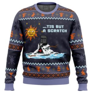 The Melting Knight Monty Python Ugly Christmas Sweater