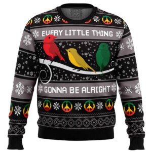 Three Little Birds Bob Marley Ugly Christmas Sweater