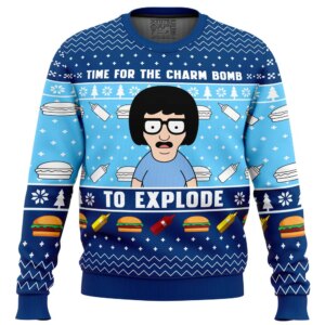 Time for the Charm Bomb to Explore Bob's Burgers Ugly Christmas Sweater