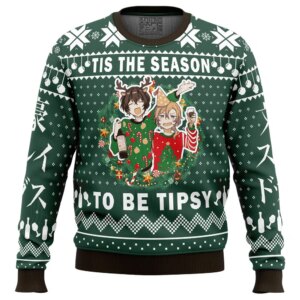 Tis The Season To Be Tipsy Bungo Stray Dogs Ugly Christmas Sweater