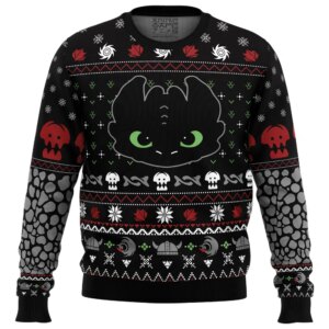 Toothless How To Train Your Dragon Ugly Christmas Sweater