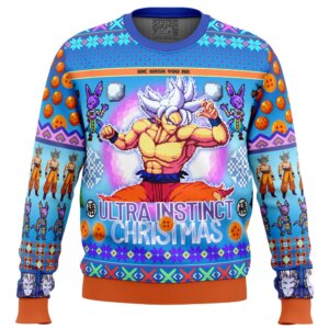 Ultra Instinct Goku Dragon Ball Z Ugly Christmas Sweater